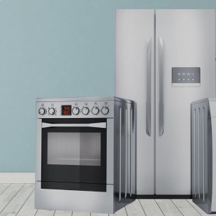Fridge and oven